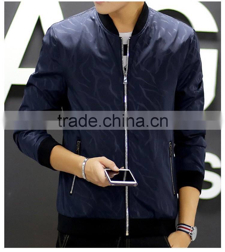 SZXX Latest Customized Printing design Deep Blue coat mens jacket