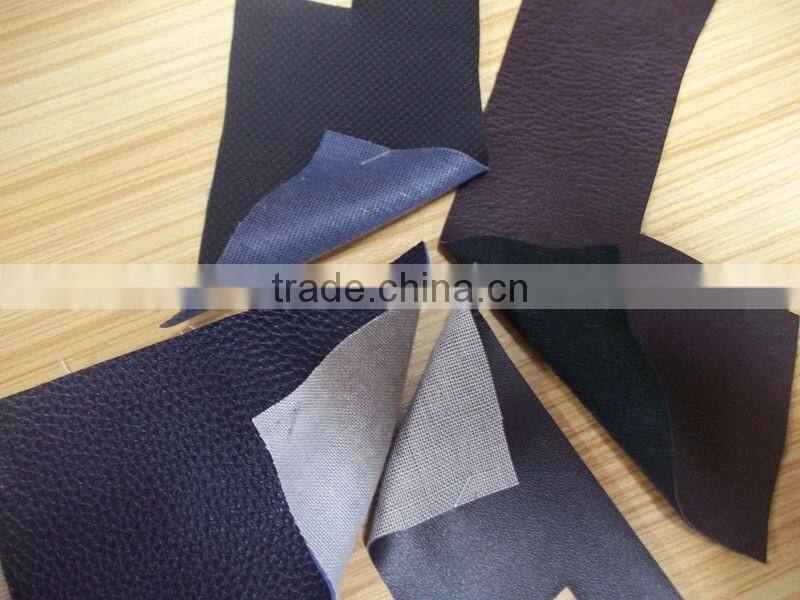 B Grade Pvc Artificial Leather Stocklot for Shoes and Bags