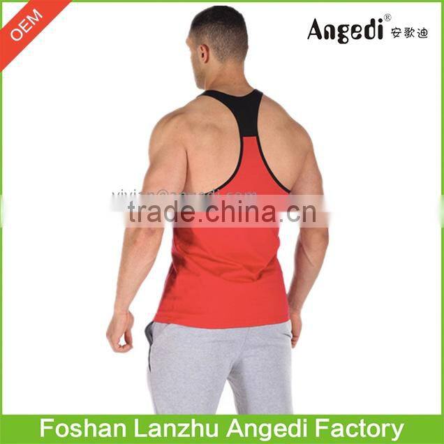 Mens' muscle stringer Mens stringer bodybuilding tank top gym single Y-back muscle racier