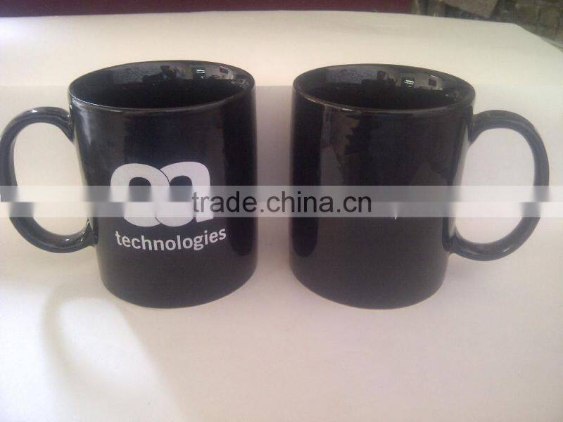 ceramic coffee mug with big handle