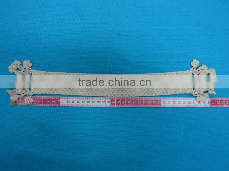 100% cotton crochet lace strip for clothes