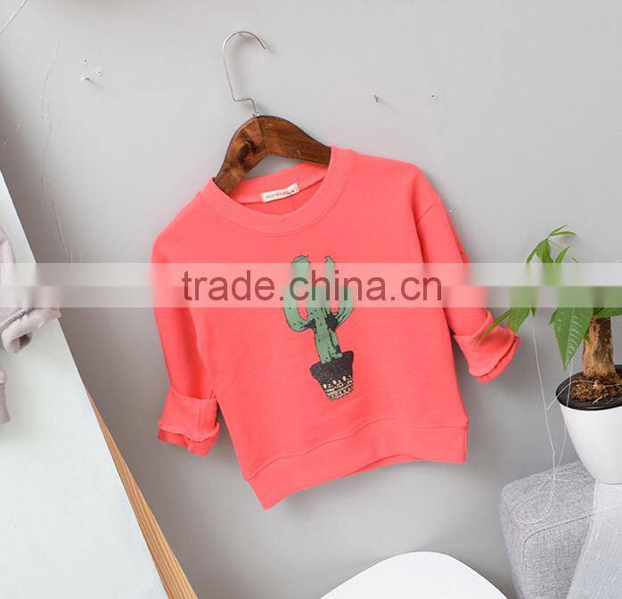 YE5159 autumn 2017 Korean cotton boys clothing cactus children hoodies