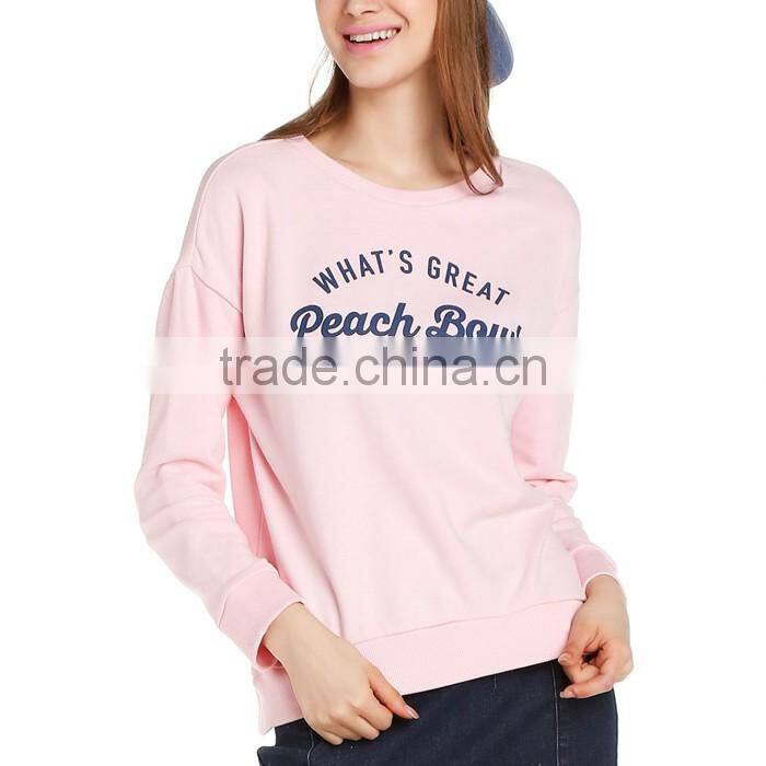 Comfort pink printed jersey sweatshirts