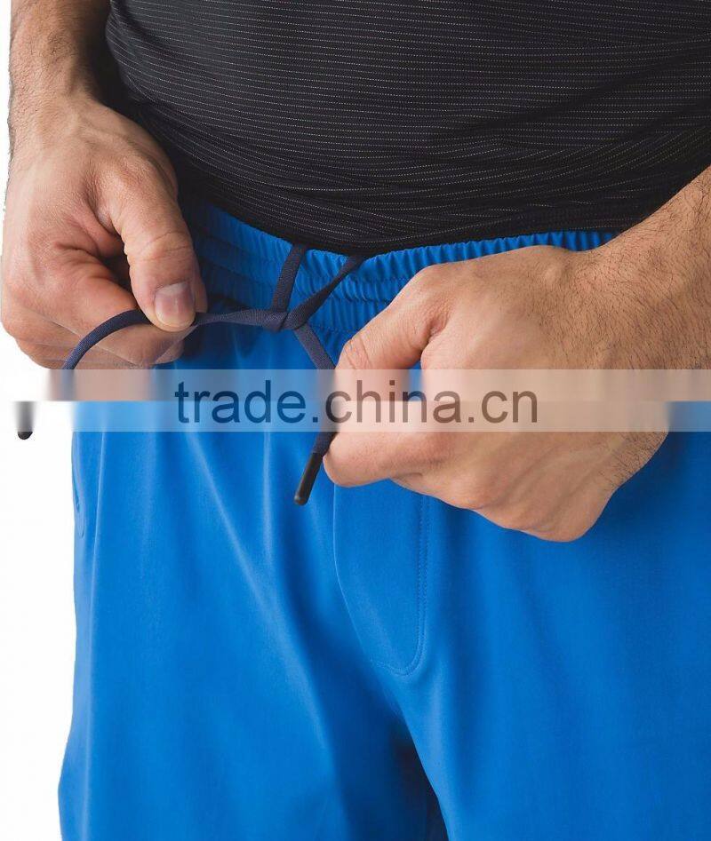 Back zip pocket quick dry man running shorts
