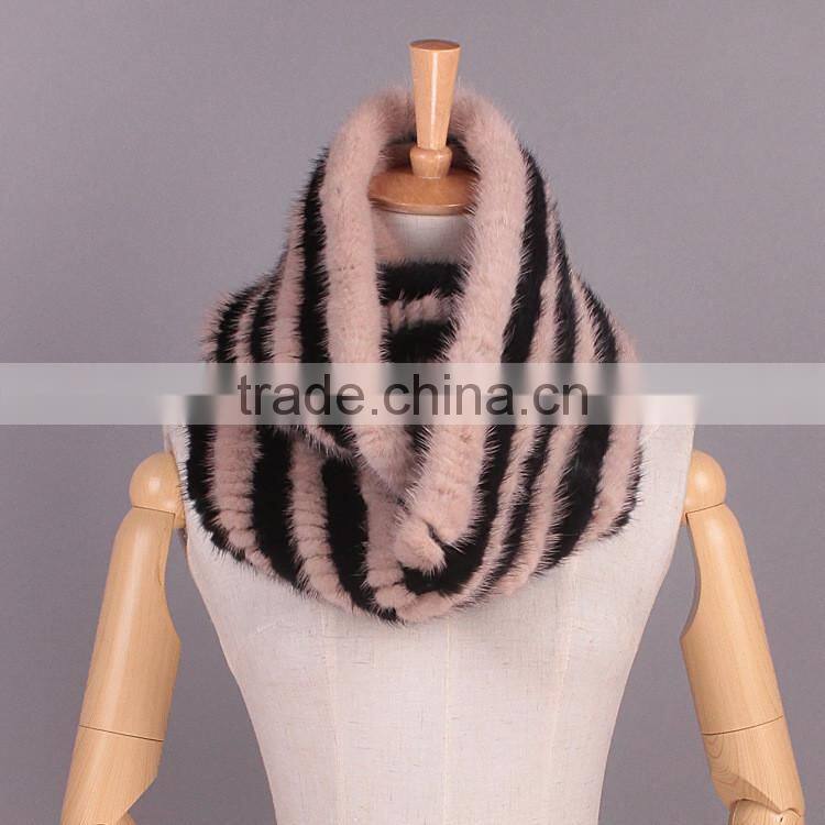 New design fashion neckwear Fur Knit Scarf neck scarf women