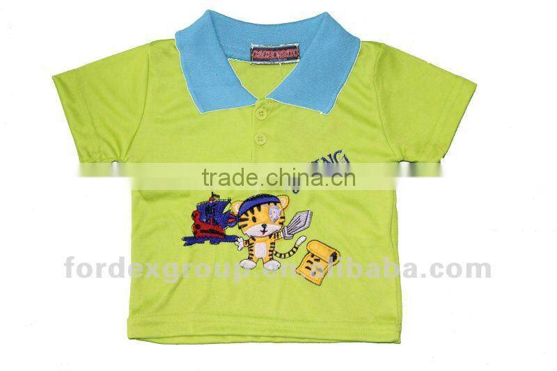 baby polo shirt 2012, knit baby polo shirt,baby wear 2012