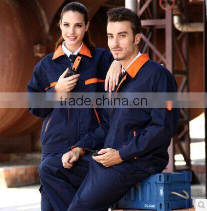 custom design factory work uniform/good quality staff working uniform