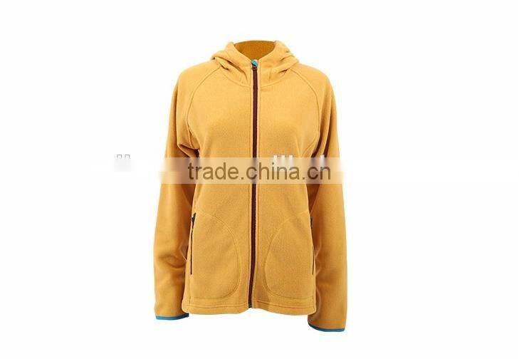 Women's Causal Plain Sports Fleece Jackets