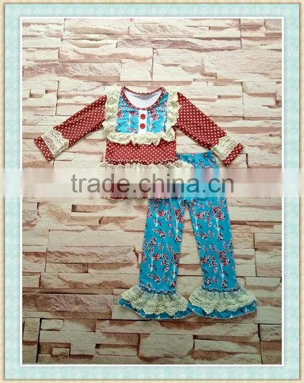 2017 new fashion baby girls boutique a cartoon fish-patterned worn by a girl in autumn or winter outfit