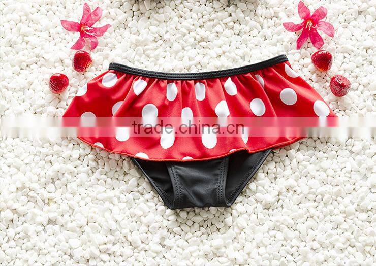 Popup Lovely Dot Children's Split Kids Swimwear For Girls