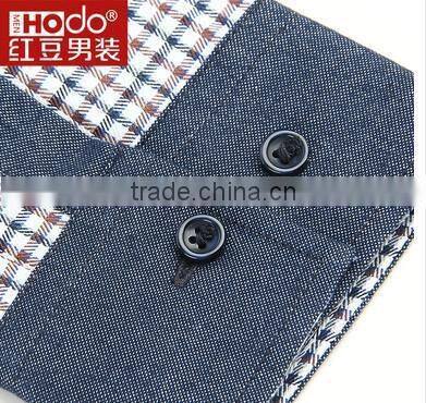 non iron men's shirt conttrast pocket