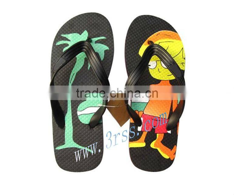 heat transfer printing cartoon flip flop