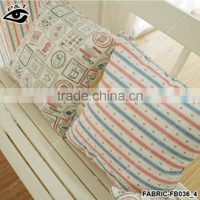 140cm width Japanese pattern print linen fabric sublimation printed fabric Vintage canvas textile cotton