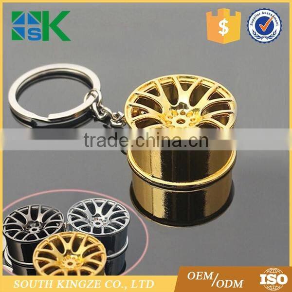 Cheap price zinc alloy auto tire model best friend keychain