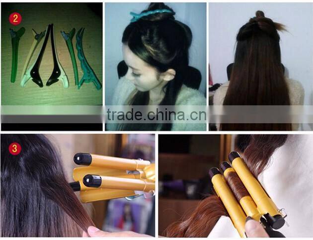 Hot Styler three tube hair curler With TUV--SUD CE-EMC ROHS Certificate (110v--240v )