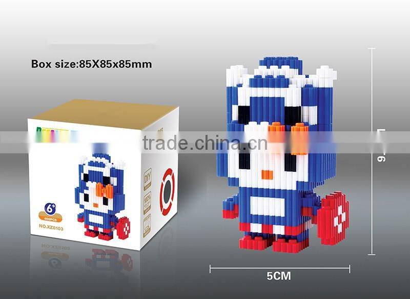Hot Sale Cartoon Mode 3D Mini Diamond Building Education Blocks Toys for Child Toy