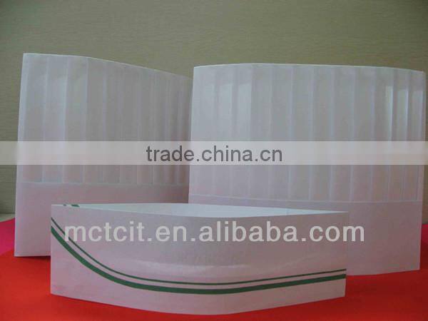 Convenient & soft wear hats/ disposable paper chef cap