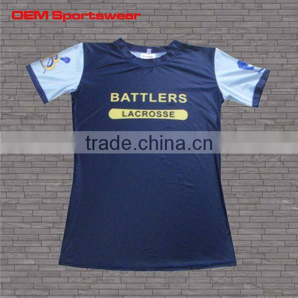 Sports wear sublimated compression t shirts