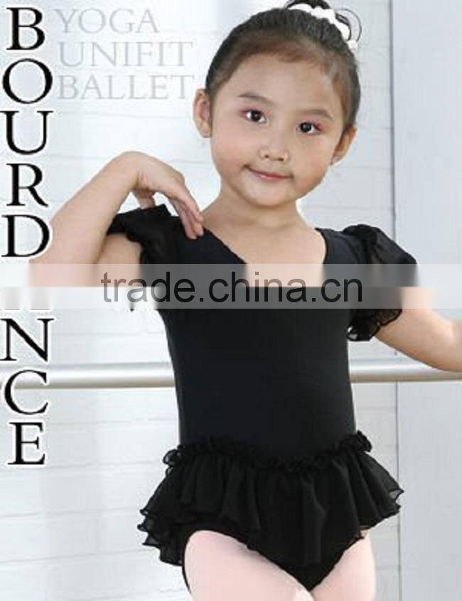 Children puff short sleeve dress