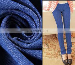 Cotton polyester stretch denim Indigo blue denim with 10oz denim fabric stock
