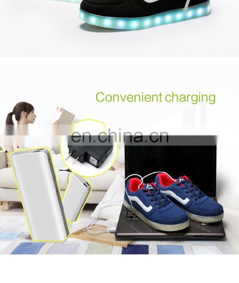 Latest Hot sale Womens night club casual shoes USB Rechargeable LED Shoes Sneakers Wholesale Mens footwear