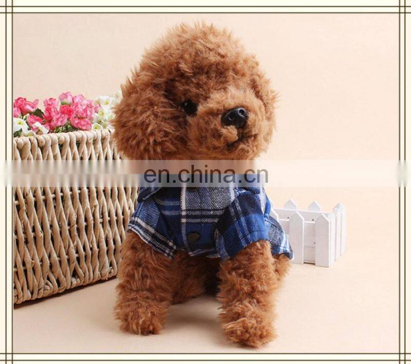 Pet Fashion Plaid Pet Dog Clothes Shirt