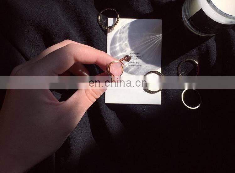5PCS/Set Fashion Jewelry Special Pink Stone Rings For Women Knuckle Joint Ring Set