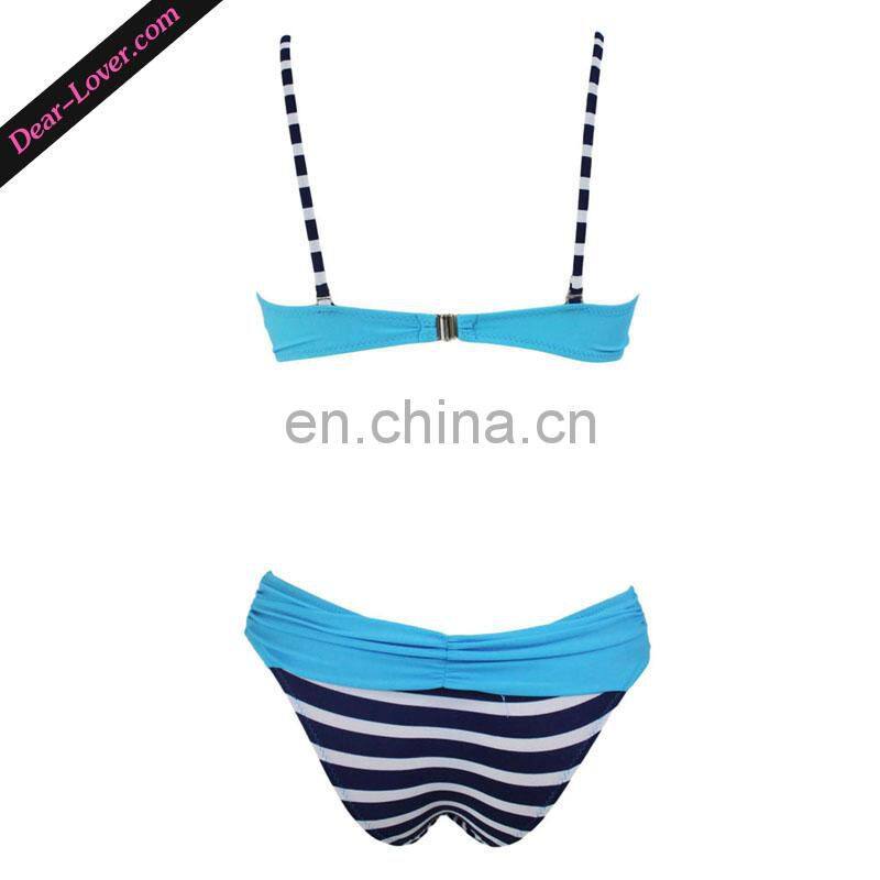 Sexy Cross Back Two Piece Push Up Brazilian Bikini