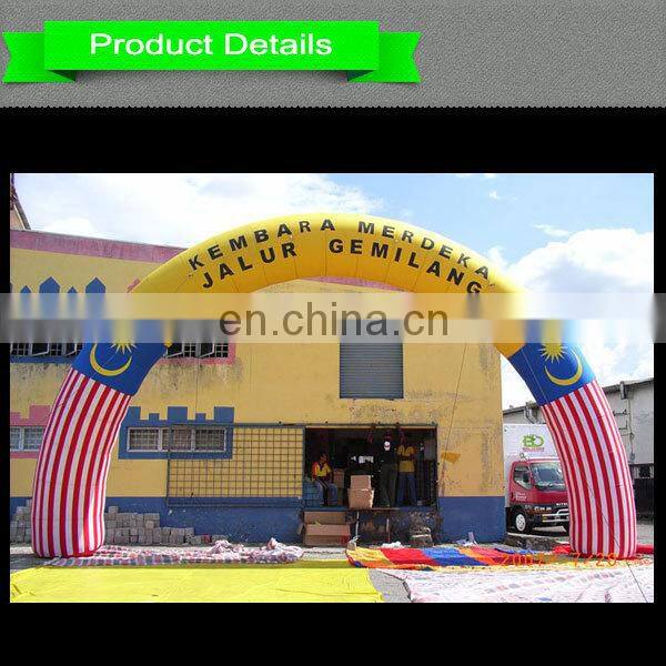 racing run inflatable archway for business event
