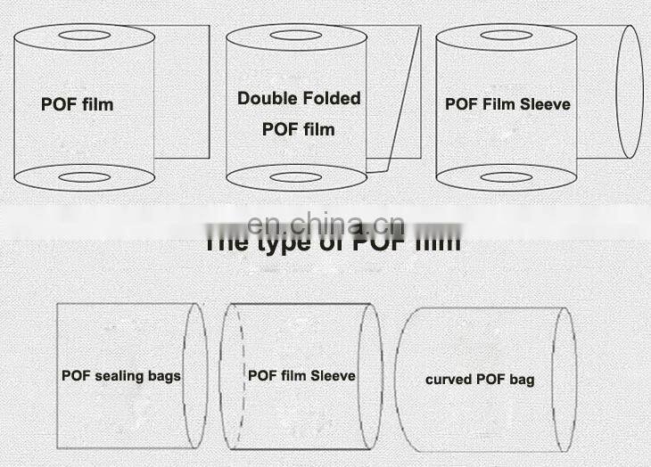Customized cheaper price transparent Curved POF bag for packaging