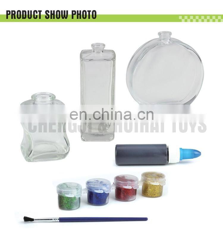Educational play colorful educational glass bottle diy painting toys