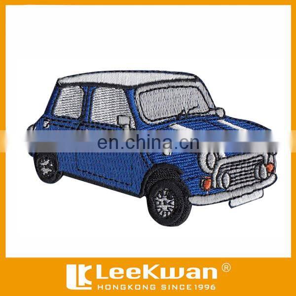 Embroidered applique car logo badge