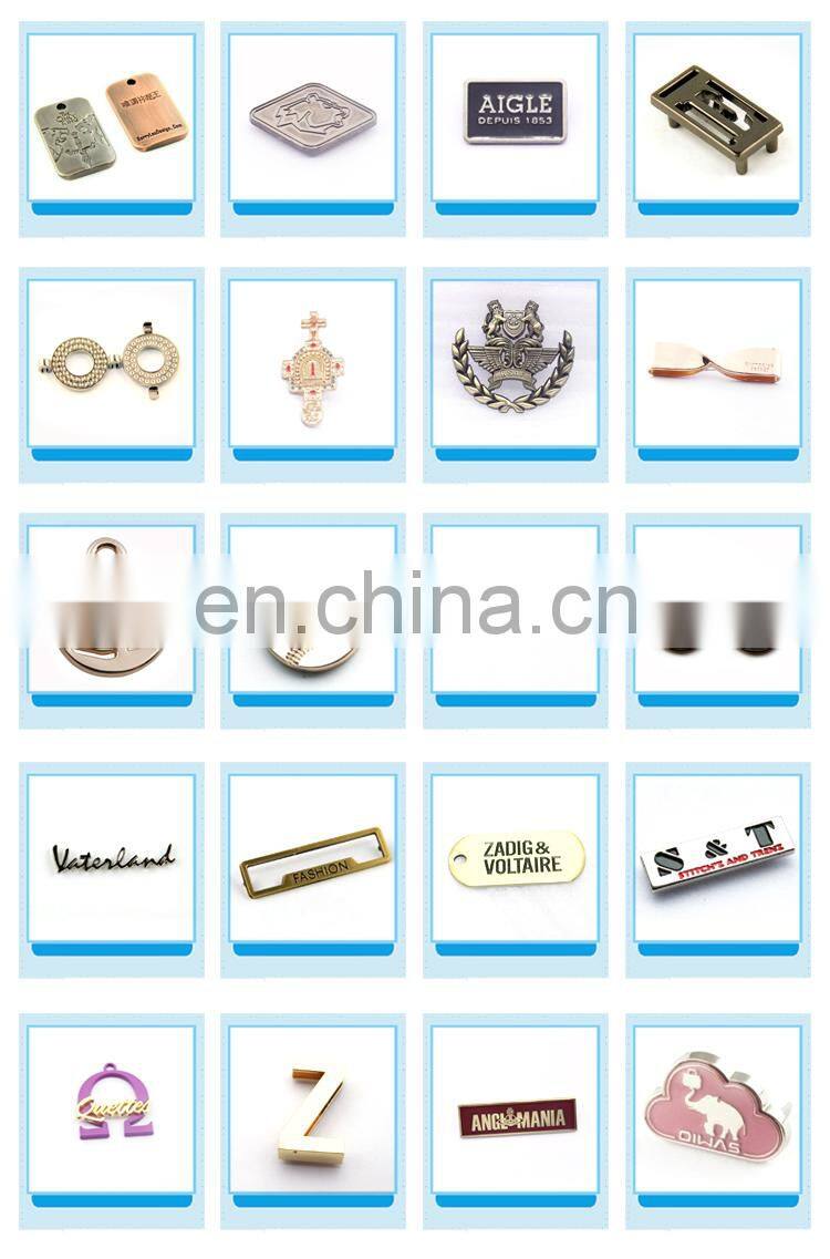 High Quality Engraving Metal Label Brass Logo Plate Handbag Engravable Tag