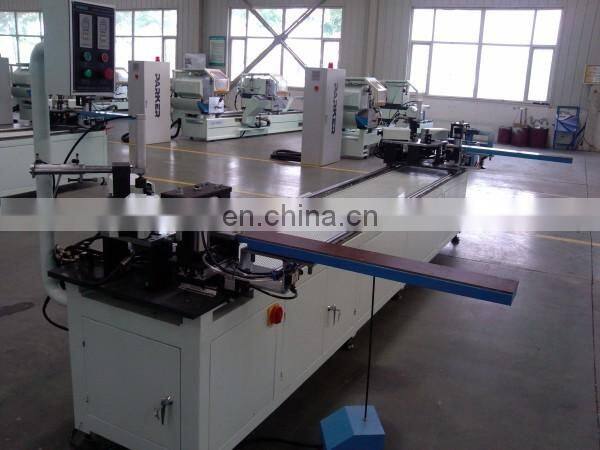 Aluminum window door automatic double head crimping machine