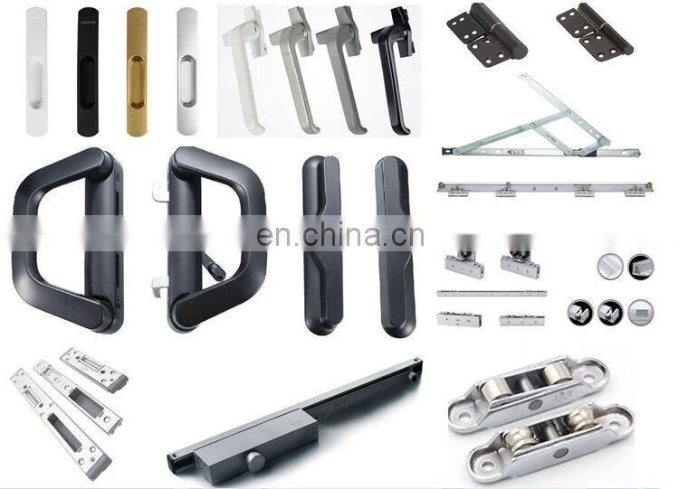 Aluminium joinery fabrication windows and door frame with tempered or laminated glass