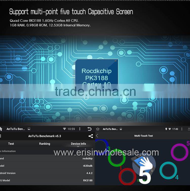 Erisin ES2028A 7" 2 Din Car DVD with Android 4.4.4 Can-Bus Decoder