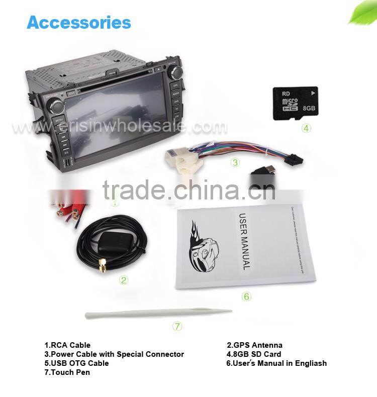 Erisin ES8288M 8" Toyota Corolla 2 Din Car Muiltmedia System with GPS