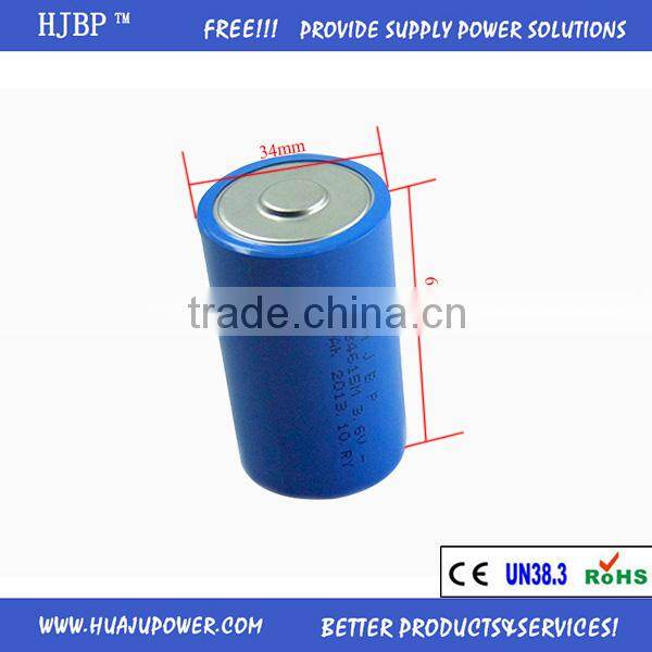 hot sale HJBP ER341245 3.6V LiSOCl2 non-rechargeable Lithium primary battery
