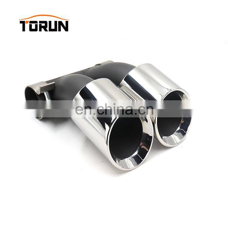 Hot sale high quality Universal twin oval exhaust tips for porsche 15 Cayman 718 Mirror Polish