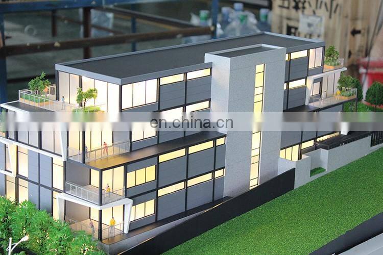 Construction scale model with led light , architectural modeling supplies
