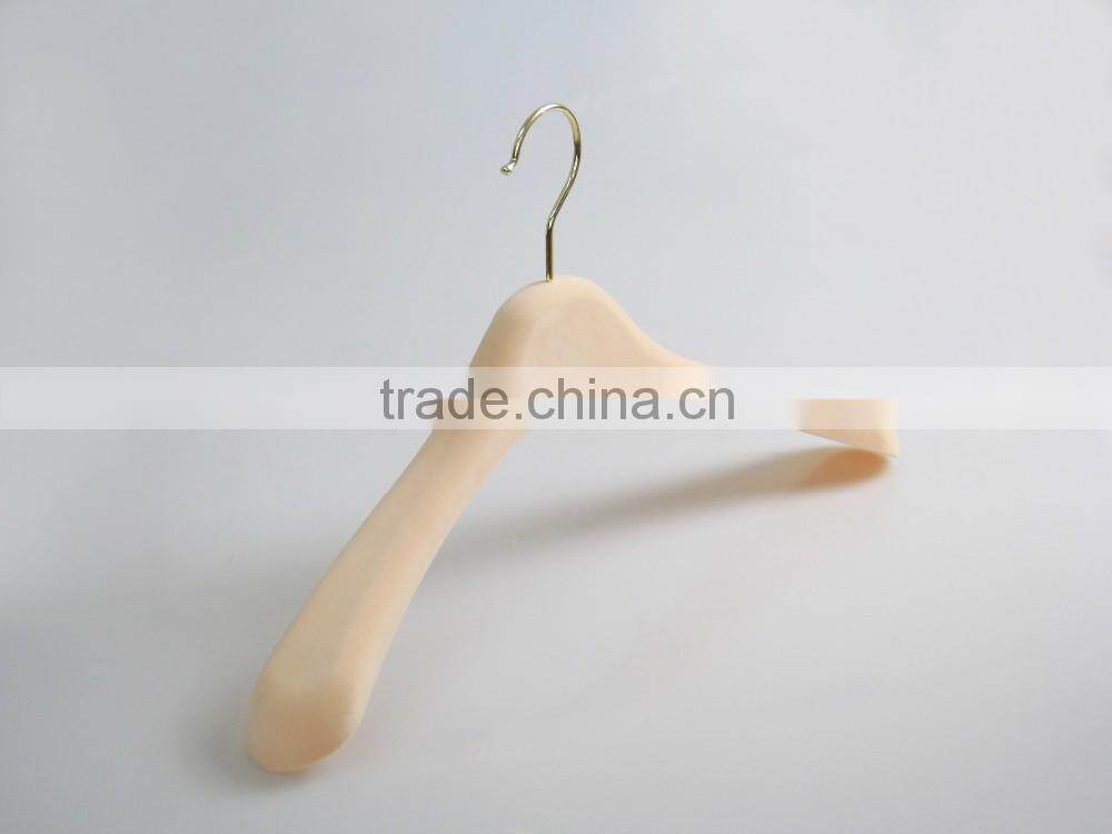HA6917 custom thin velvet hangers women coat plastic hanger