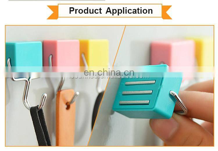 Strong Colorful Plastic Fridge Hook Magnet