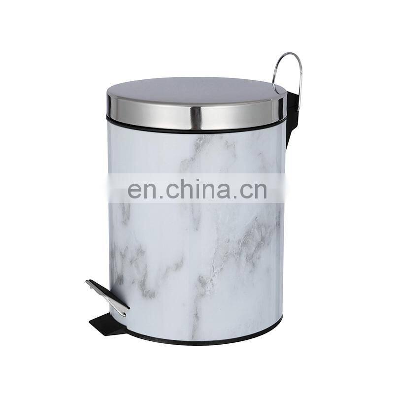 Hotel accessory lobby Home deco exquisite marble trash can