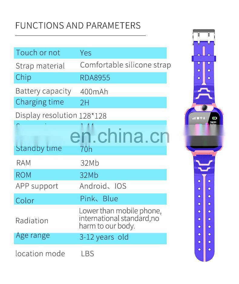 Smart Watch Wristwatch for men Kids Watch with SOS GPS Smartwatch ANAK Phone Watch Q12 jam tangan Christmas gift for children