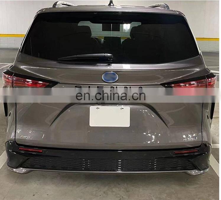 Runde Newest Kit For 2021+ Toyota Sienna Upgrade XSE Sport Body Kit Front Bumper Grille Fog Lights Rear Bumper