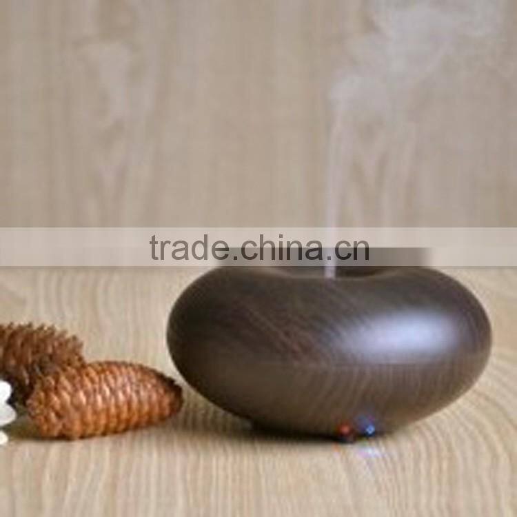 Ultrasonic Ion Humidifier Purifier Aroma Air Aromatherapy Essential Oil Diffuser Ionizer Dark Wood Grain Apple Version