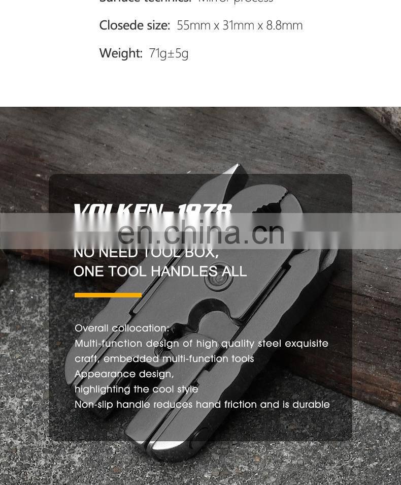 Outdoor Multifunctional Tools Stainless Steel Pliers EDC Combination Folding Pocket Tools Gift Customization