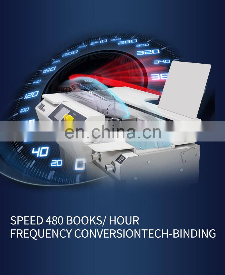 New Product 320Mm Dual-Mode Operation Hot Glue Firm Binding Perfect Binder Machine