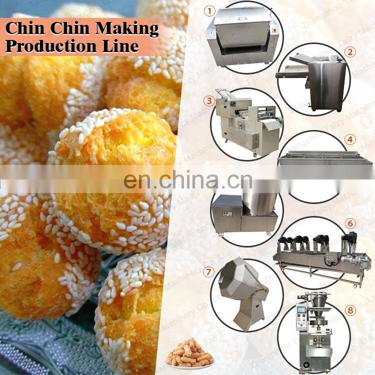 commercial chin chin cutting frying machinery chinchin making production line