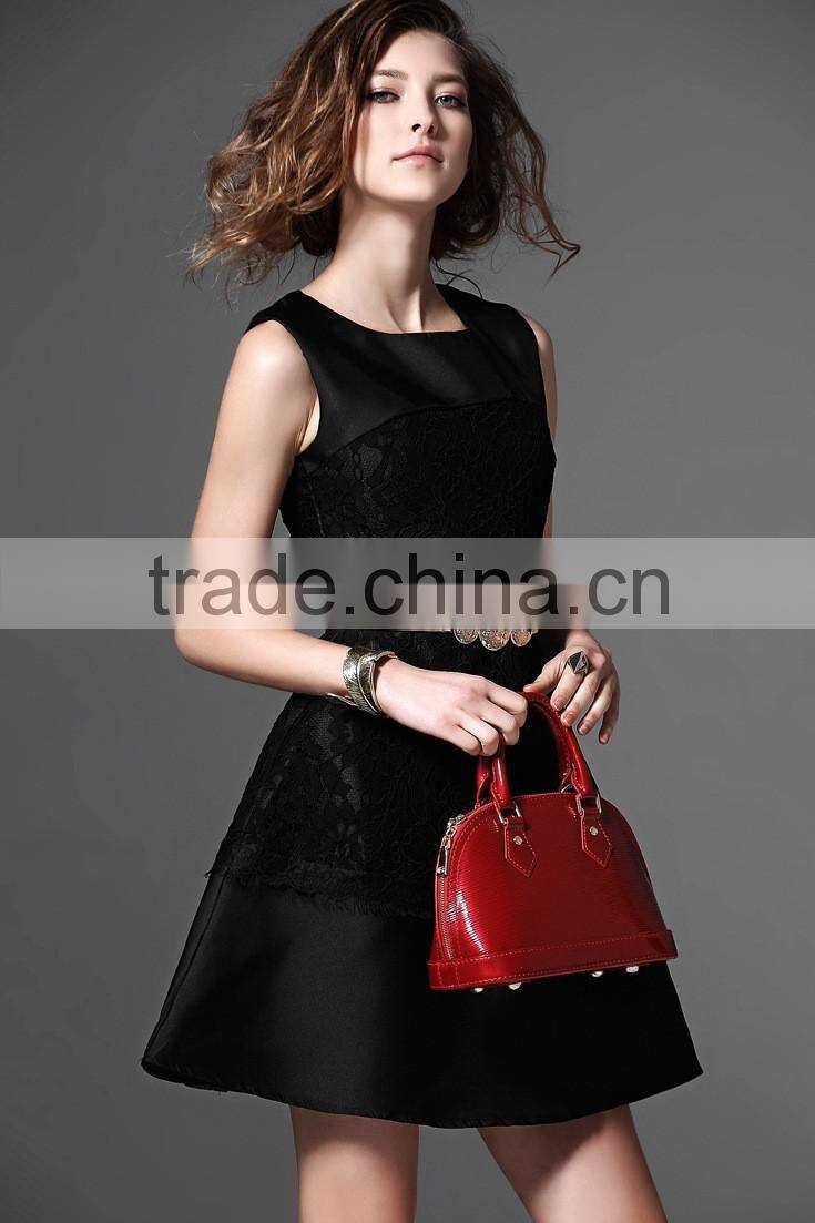 Sexy Slim Dress Sleevess Lace Dress womans evening dress